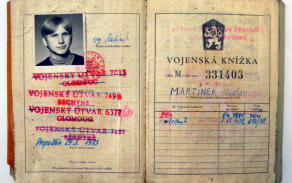 Vojenská knížka Václava Martínka.