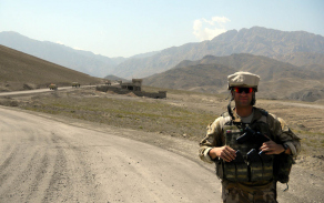 Jan Kloz na afghánské misi (červenec 2011).
