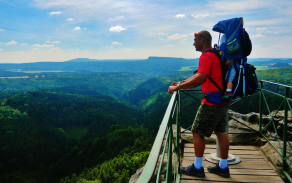 Jan Kloz s dcerkou ve chvílích odpočinku (17. červenec 2013).